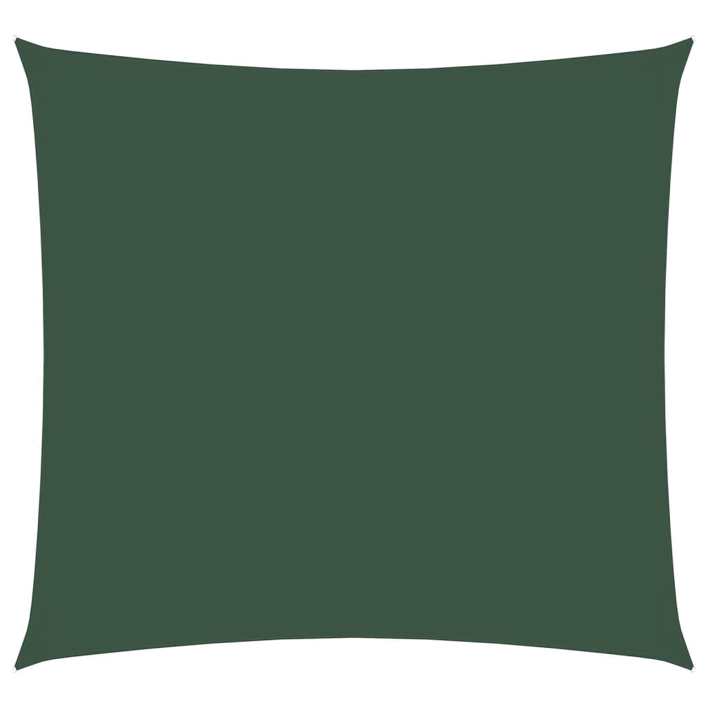 Vidaxl Toldo De Vela Cuadrado Tela Oxford Verde Oscuro 5x5 M_0