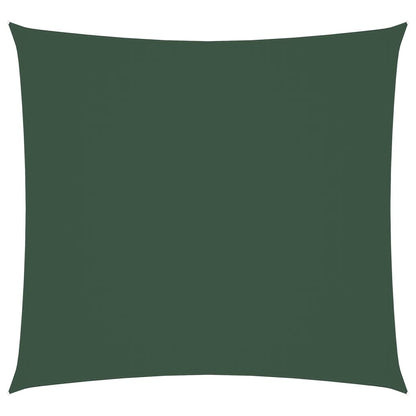 Vidaxl Toldo De Vela Cuadrado Tela Oxford Verde Oscuro 5x5 M_0