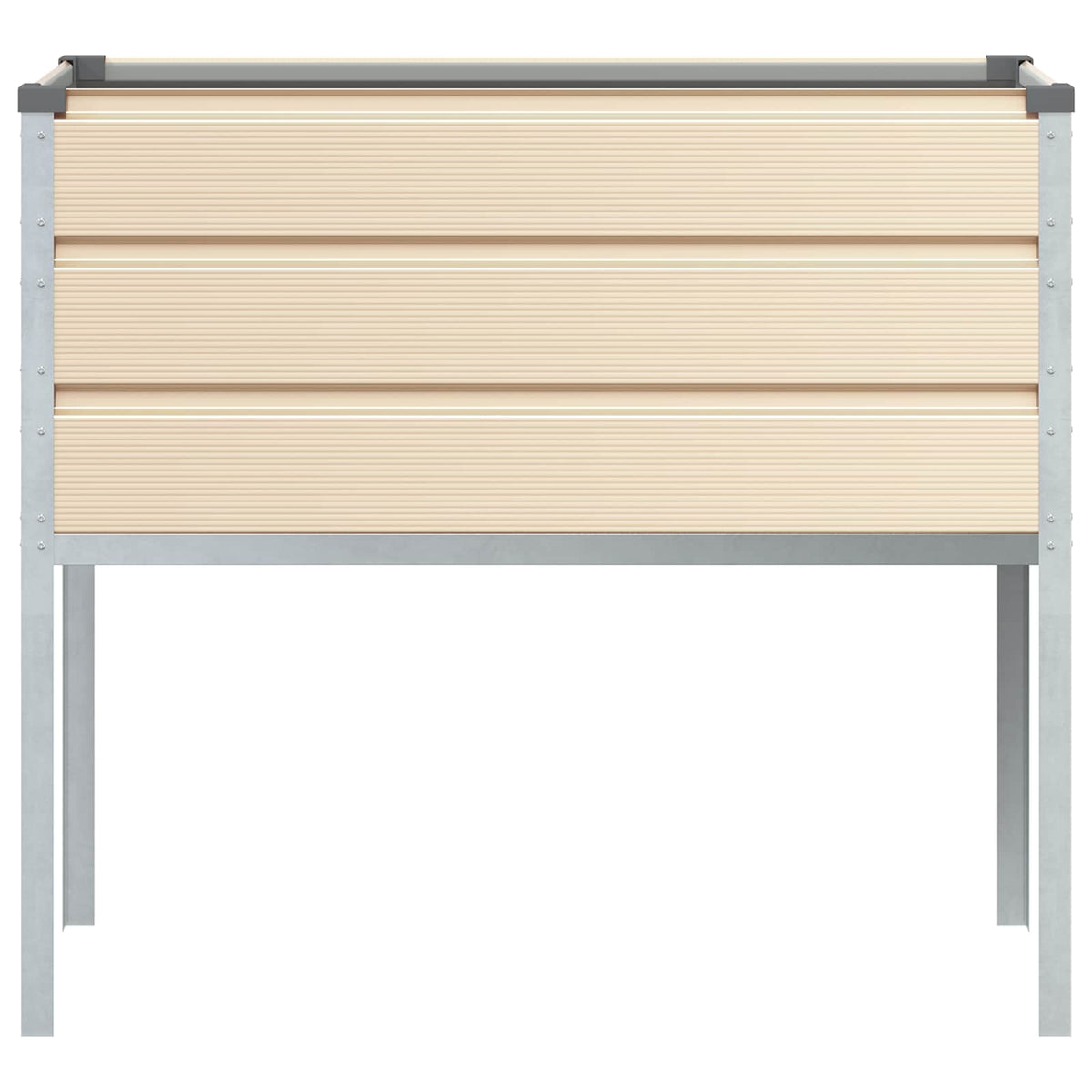 Jardinera Marfil 100 X 45 X 90 Cm Acero Galvanizado_3