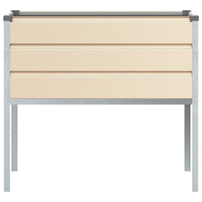 Jardinera Marfil 100 X 45 X 90 Cm Acero Galvanizado_3