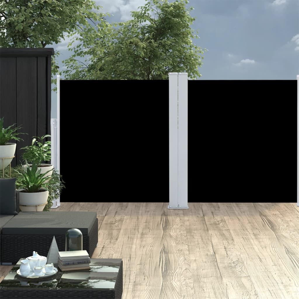Vidaxl Toldo Lateral Retráctil Negro 120x600 Cm_1