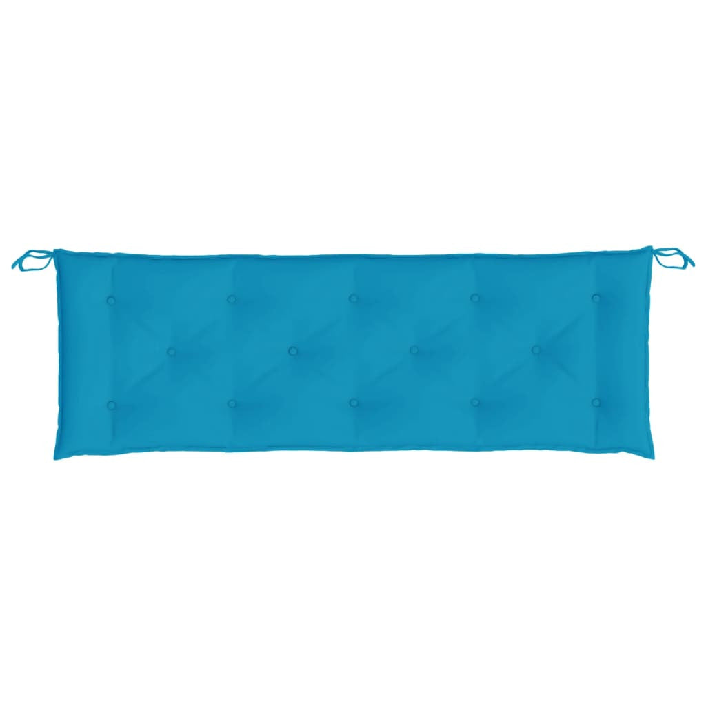 Vidaxl Cojín De Banco De Jardín Tela Oxford Azul 150x50x7 Cm_3