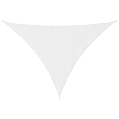 Vidaxl Toldo De Vela Triangular Tela Oxford Blanco 5x6x6 M_0