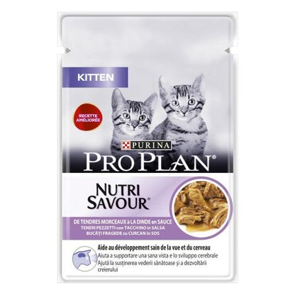 PRO PLAN Gato Kitten Pavo en Salsa 85 g