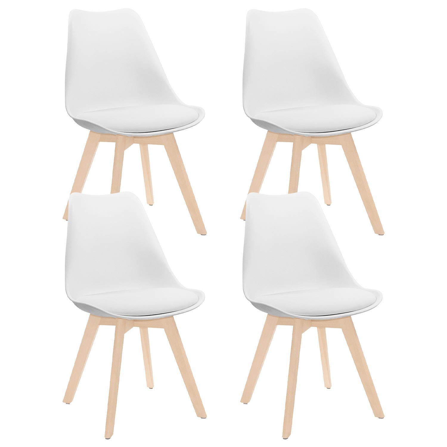 Pack 4 Sillas De Comedor Estilo Nórdico Daria 83x55x48cm Thinia Home_0