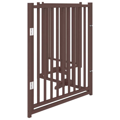 Vidaxl Puerta De Perros Plegable 4 Paneles Madera Abeto Marrón 320 Cm_4
