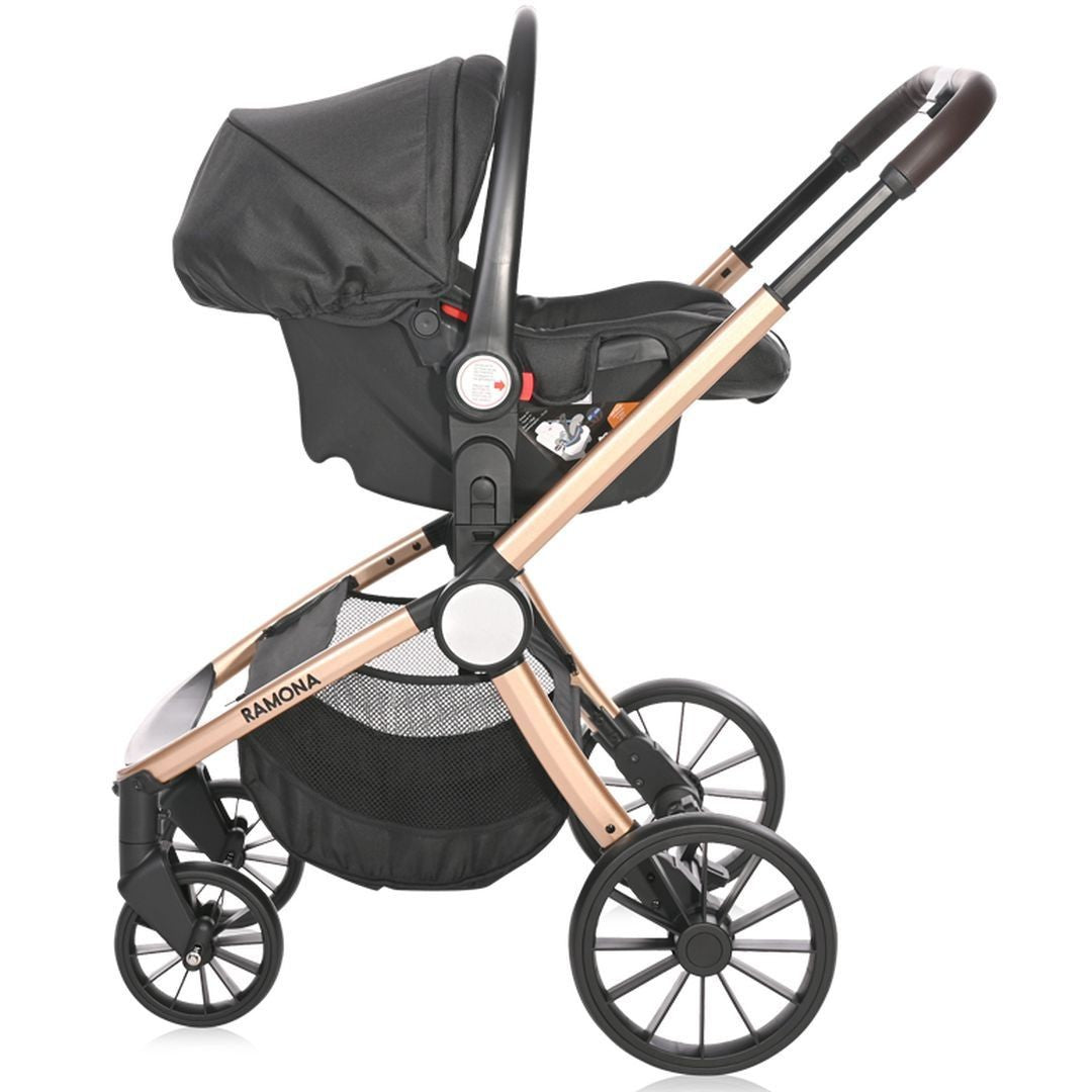 Carrito De Bebé Ramona Trío Capazo Duro Luxe Black_4