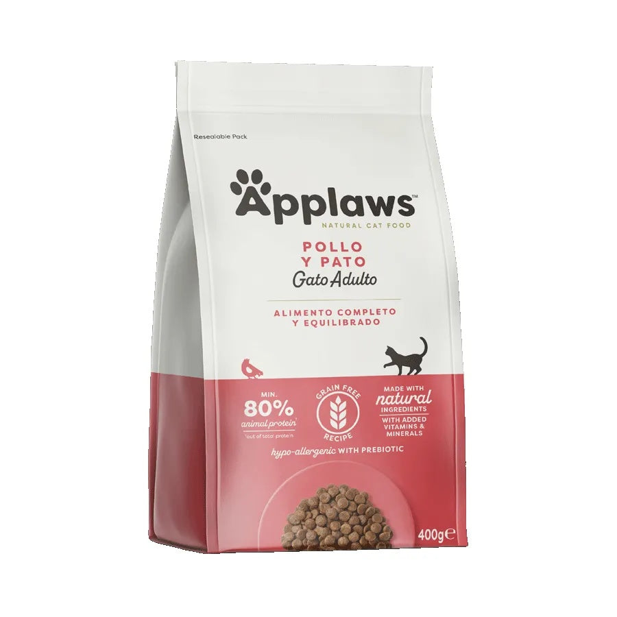 Pienso Adulto de Pollo y Pato para Gatos Applaws 400 g