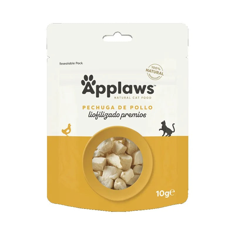 Snack Liofilizado de Pechuga de Pollo para Gatos Applaws 10 g
