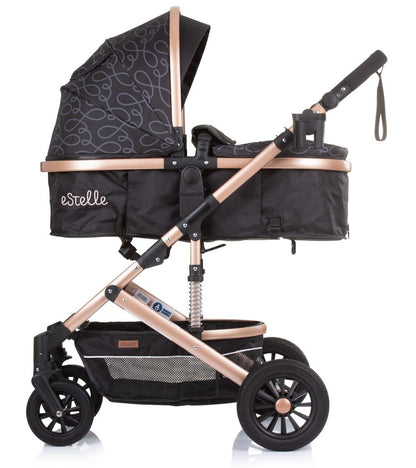 Carrito De Bebé Estelle Trío Convertible Ebony_1