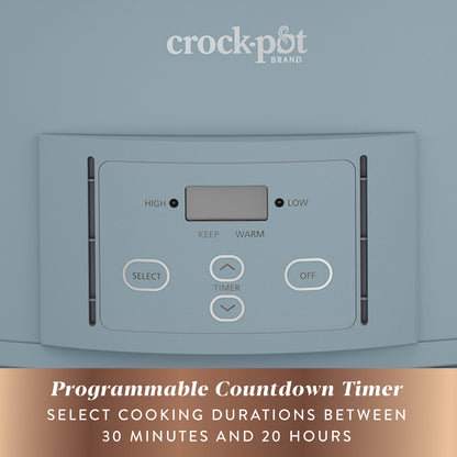 CSC123X CROCK-POT Digital 6,6L Cook &amp; Carry 9+personas