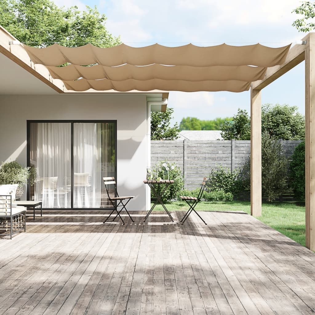 Vidaxl Toldo Vertical Tela Oxford Gris Taupé 60x360 Cm_1
