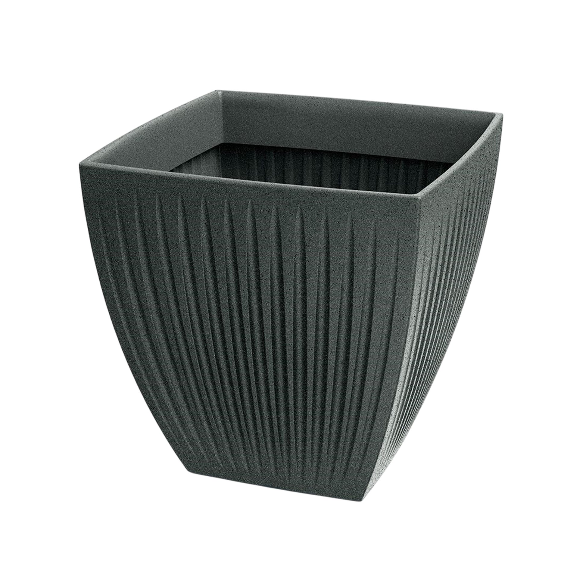 Maceta Latia Square Midl Ø30x30 Grafito Granito