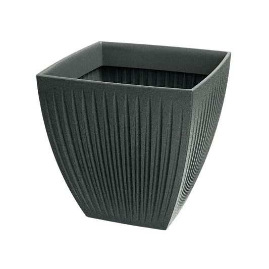 Maceta Latia Square Midl Ø30x30 Grafito Granito