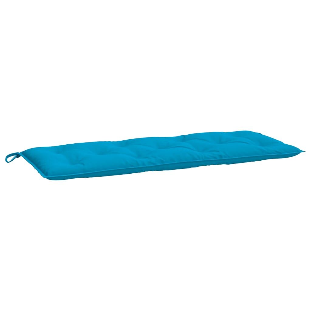 Vidaxl Cojín De Banco De Jardín Tela Oxford Azul 120x50x7 Cm_0