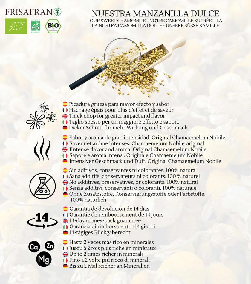 Infusión De Manzanilla Dulce A Granel Ecológica | Frisafran 200 G_3