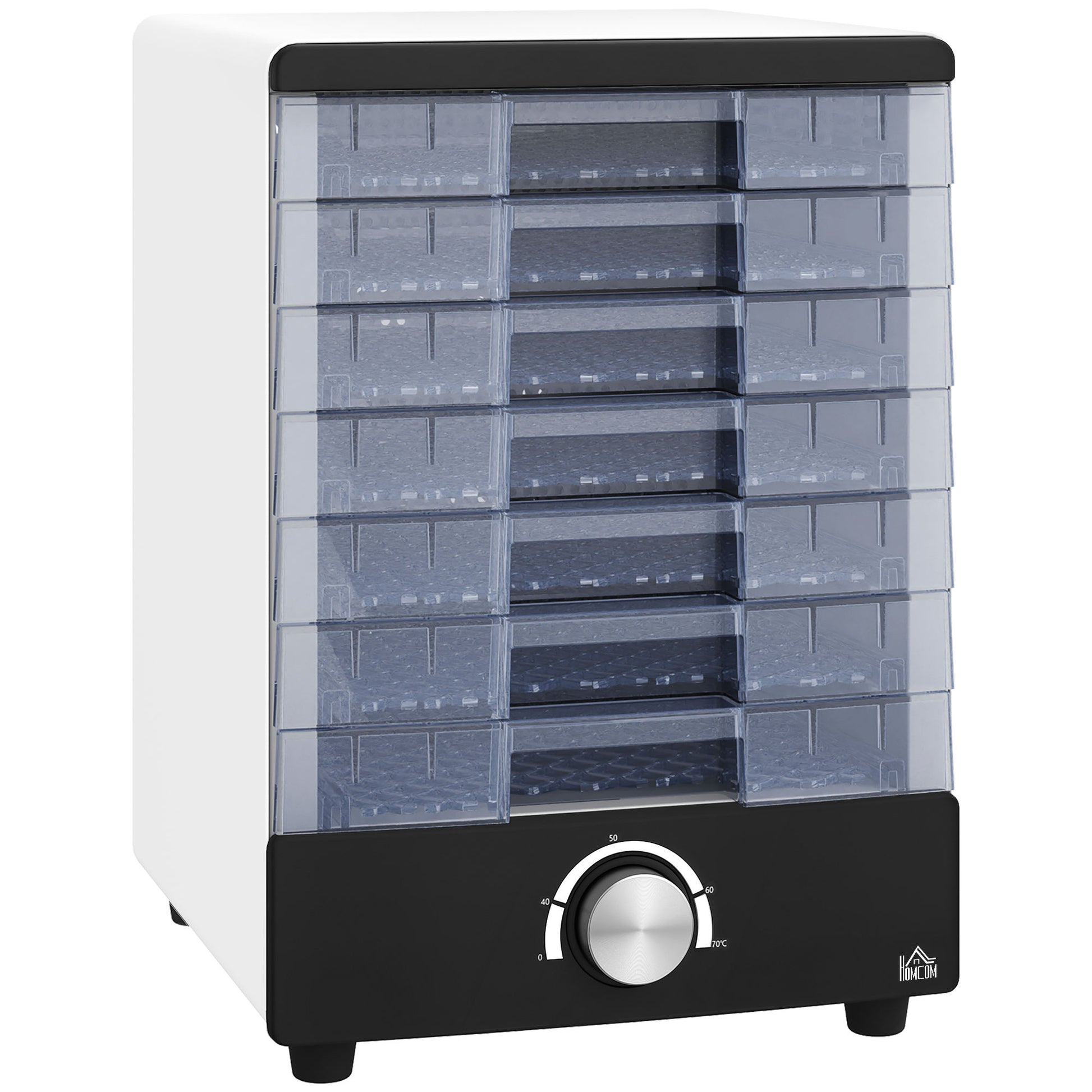 Homcom Deshidratador De Alimentos 350w Con 7 Bandejas Temperatura Ajustable_0