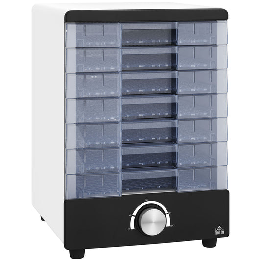 Homcom Deshidratador De Alimentos 350w Con 7 Bandejas Temperatura Ajustable_0