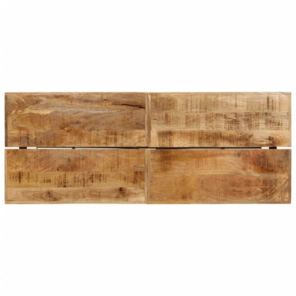 Mesa Alta De Hierro Y Madera Maciza De Mango 180x70x107 Cm_2