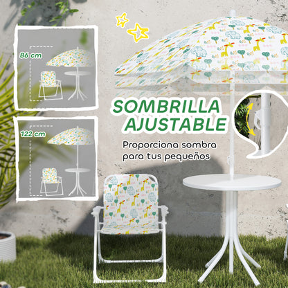 Aiyaplay Conjunto De Mesa Y Sillas Infantil De Jardín De 4 Piezas_4