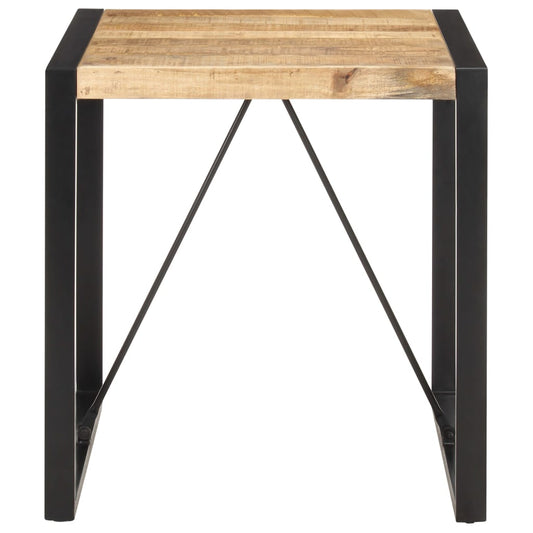 Mesa De Comedor Madera Maciza De Mango Rugosa 70x70x75 Cm_0