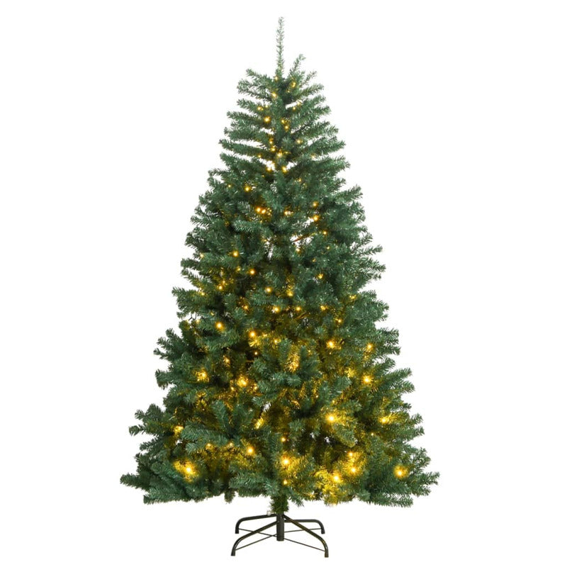 Vidaxl Árbol De Navidad Artificial Con Bisagras 300 Leds 270 Cm_0