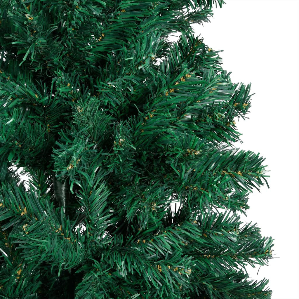 Vidaxl Árbol De Navidad Con Luces Y Ramas Gruesas Verde 180 Cm_3