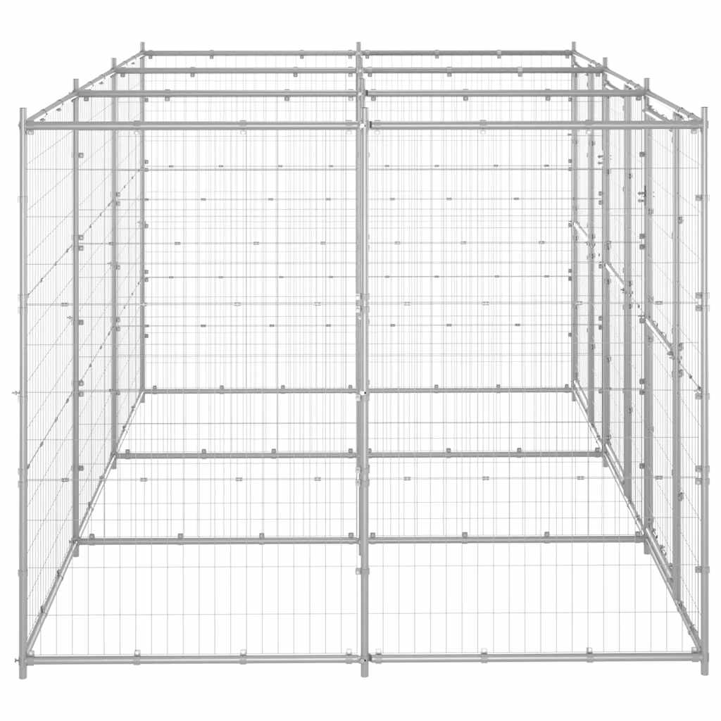 Perrera De Exterior De Acero Galvanizado 7,26 M²_2