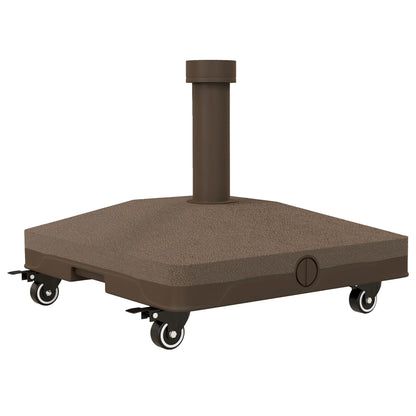 Outsunny Base Para Sombrilla Con Ruedas Rellenable De Arena O Agua 45x45x39 Cm_0