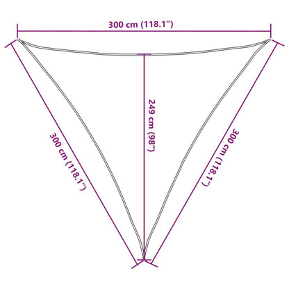 Vidaxl Toldo De Vela Poliéster Oxford 100% Arena 3x3x3 M_2