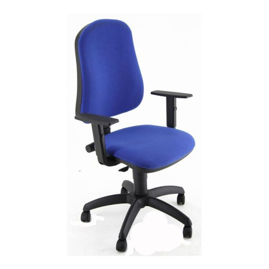 Silla Administrativa Unisit Cp Simpel Azul Reposabrazos Ajustables_0