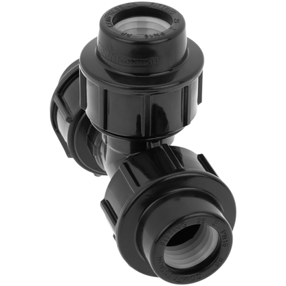 Pack De 5 Unidades Conexión T De Polietileno 25 Mm X 3/4“ Para Sistema De Riego_1