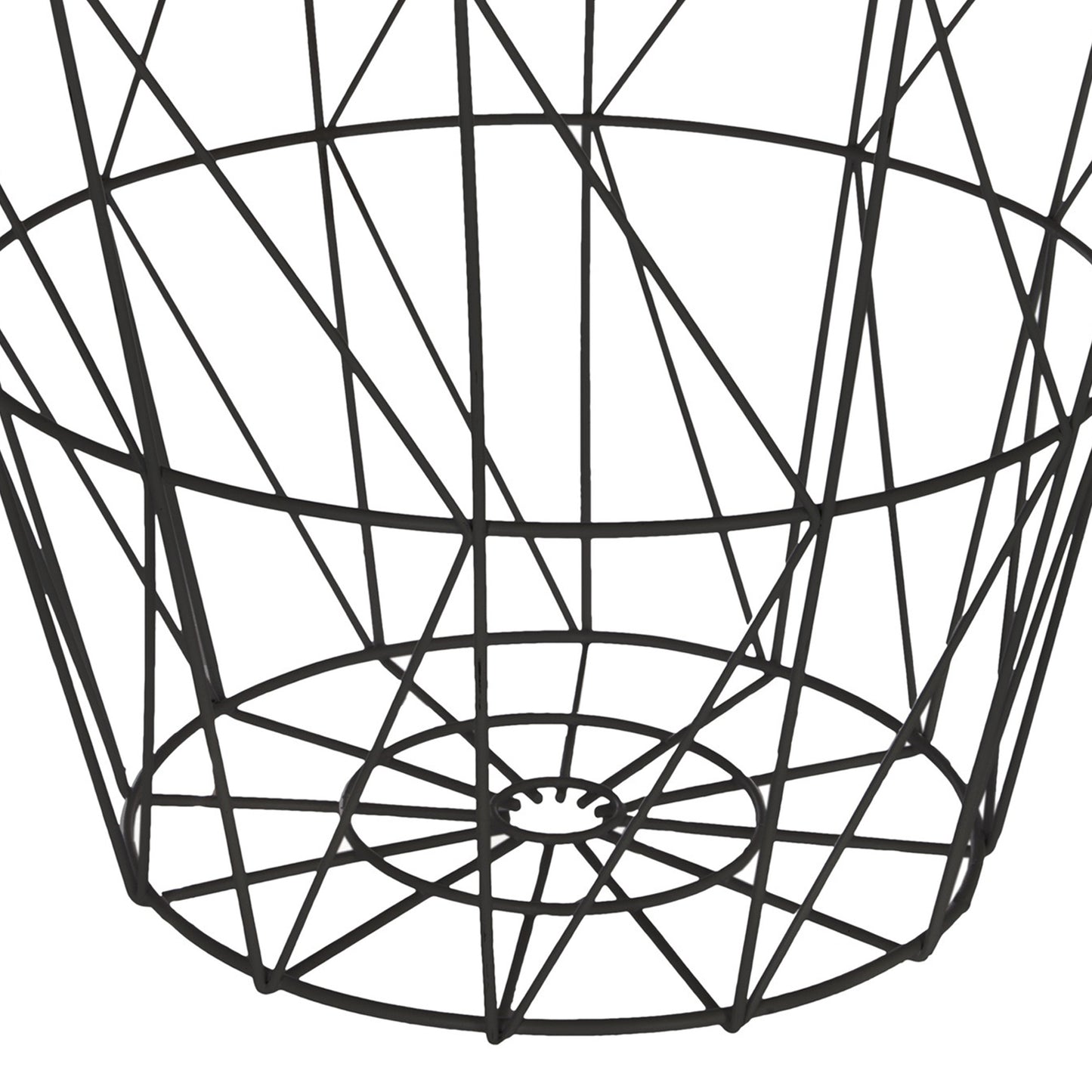 Wellhome Mesa Auxiliar Metal Negro Kumi Ø38cm