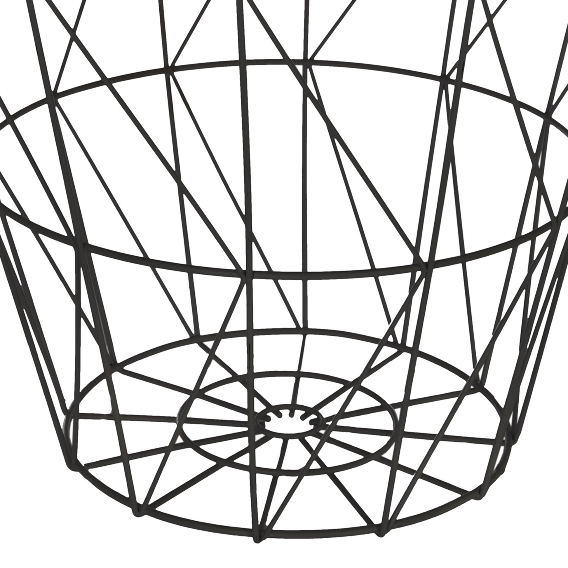 Wellhome Mesa Auxiliar Metal Negro Kumi Ø38cm