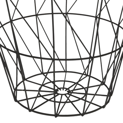 Wellhome Mesa Auxiliar Metal Negro Kumi Ø38cm