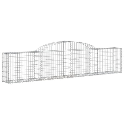 Cestas De Gaviones 13 Uds Forma De Arco Hierro 300x30x60/80 Cm_2