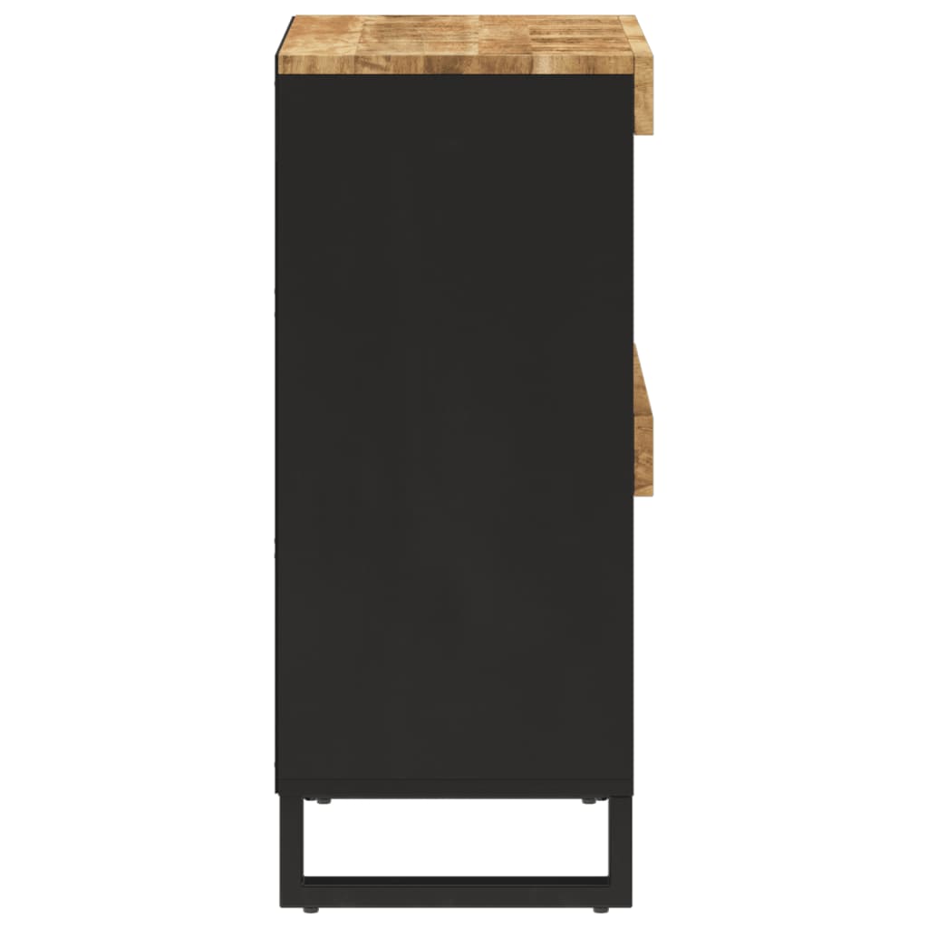 Armario Auxiliar Madera Maciza De Mango 60x33x75 Cm_2