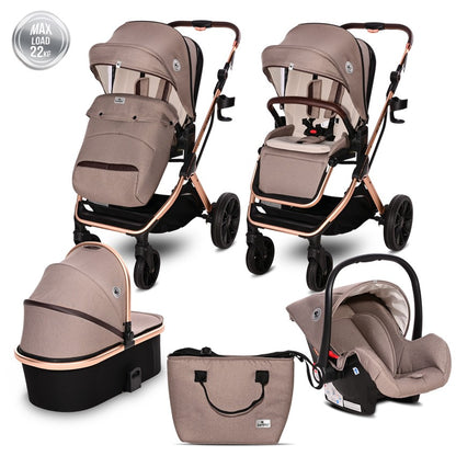 Carrito De Bebé Trio Glory Hasta 22 Kg Pearl Beige_0