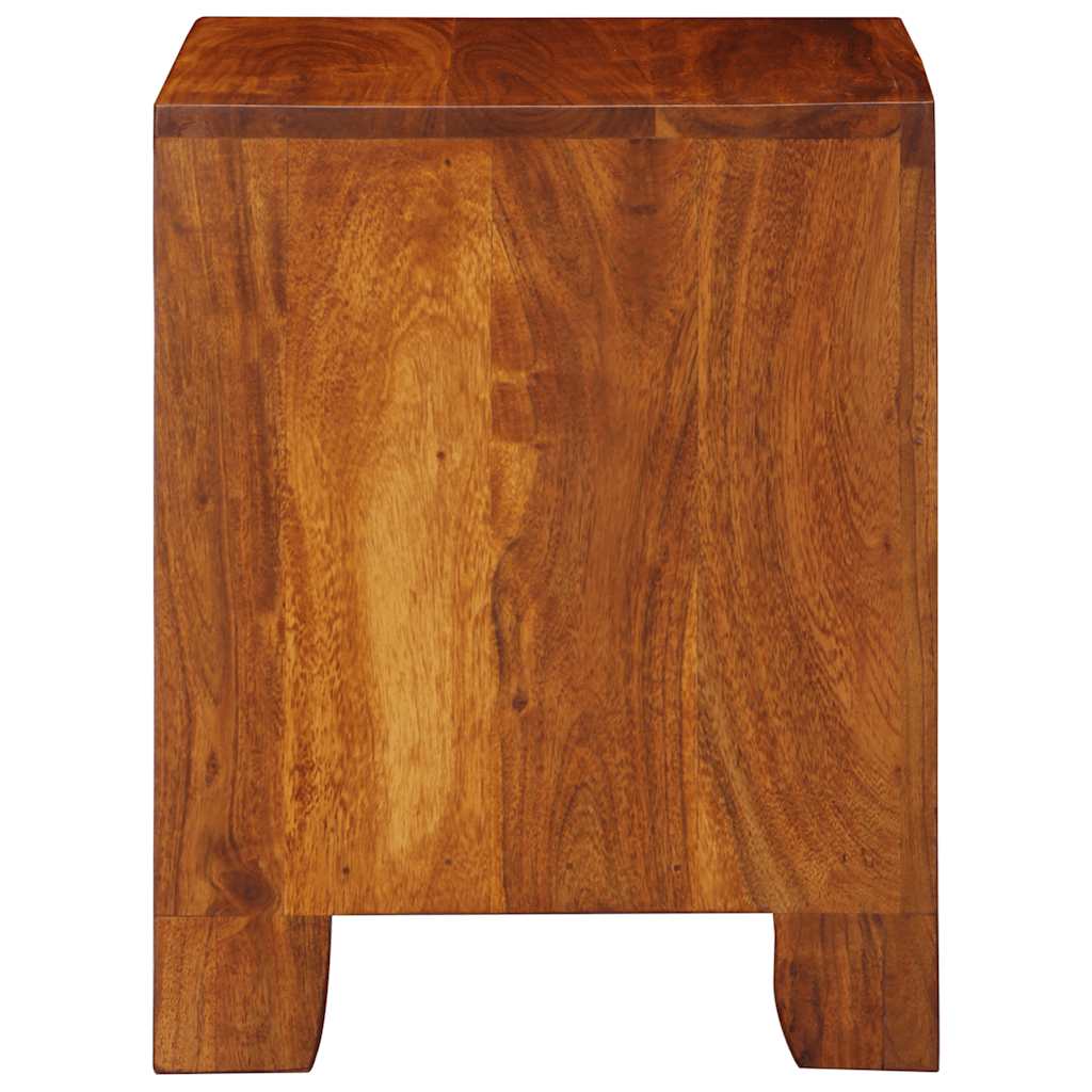 Mesita De Noche 40x35x45 Cm Madera Maciza De Acacia_1