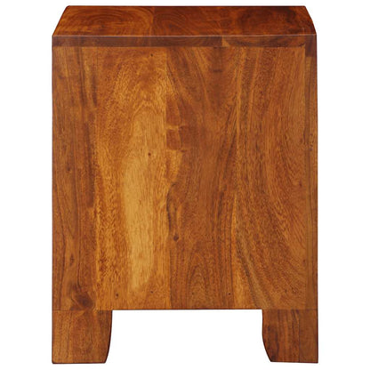 Mesita De Noche 40x35x45 Cm Madera Maciza De Acacia_1