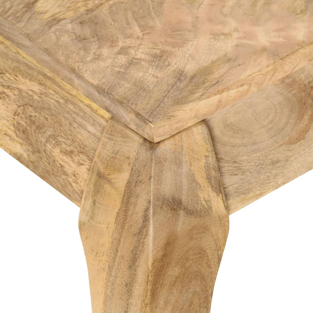 Mesa De Centro De Madera De Mango Maciza 116x66x41 Cm_3