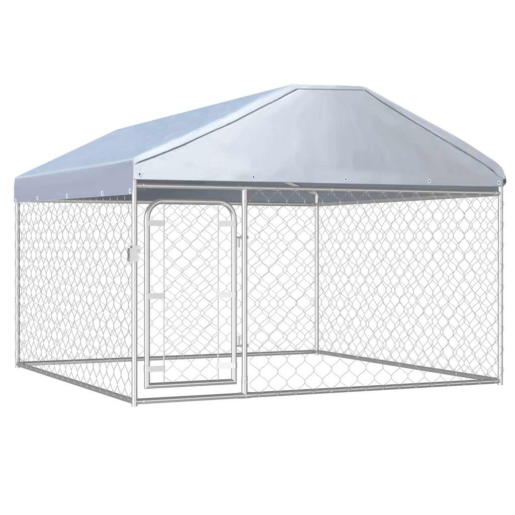 Perrera De Exterior Con Techo 200x200x135 Cm_1
