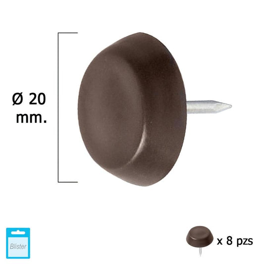 Deslizante Grande Marron Ø20 (blister 8 Unidades)_0