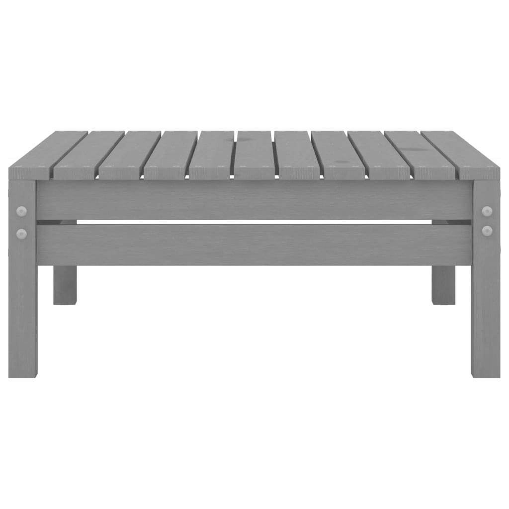 Juego De Muebles De Jardín 7 Piezas Madera Maciza De Pino Gris / Vetonek_1