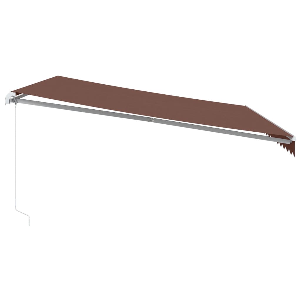 Toldo Retráctil Manual Marrón 450x350 Cm_3