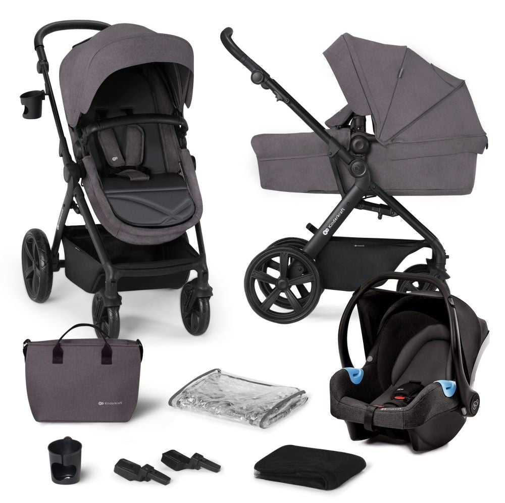Carrito De Bebé Trio Convertible A-tour Hasta 22 Kg Dark Grey_0