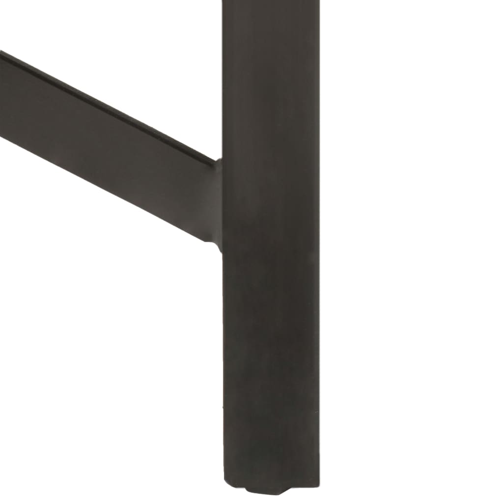 Mesa De Bar Madera Maciza De Mango Rugosa 150x70x107 Cm_4