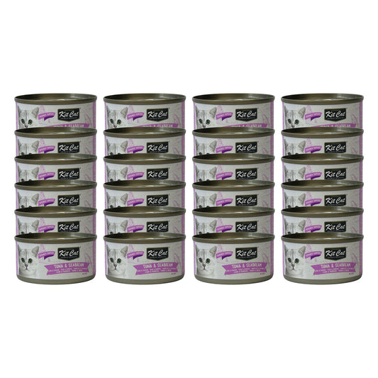 24x Kit Cat Lata Toppers - Atún & Dorada 80 g Comida húmeda para gatos