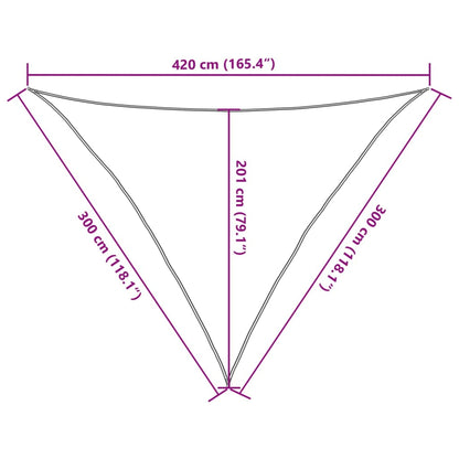 Vidaxl Toldo De Vela Gris Antracita Hdpe 160 G/m² 3x3x4,2 M_2