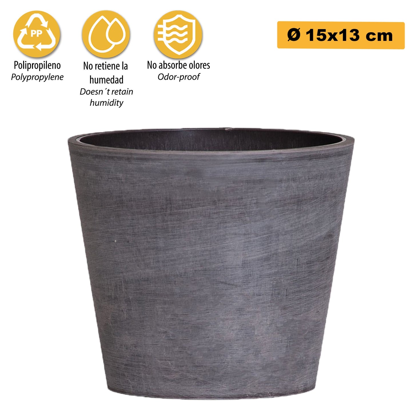 Maceta Tipo Cono Truncado Ø 15 Cm_2